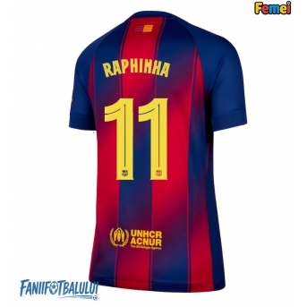 Barcelona Raphinha Belloli #11 Tricou Fotbal Replică 2025-26 Femei Acasa